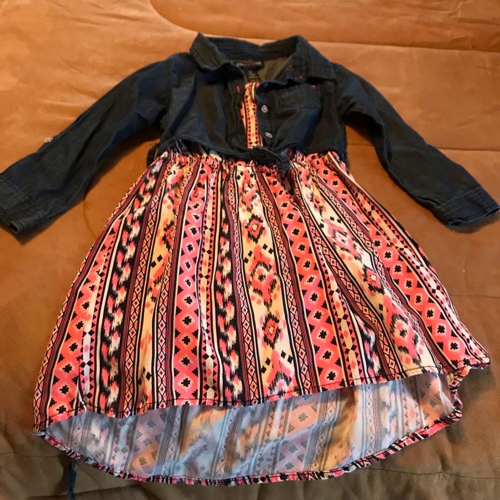 Girls 4T tribal print dress